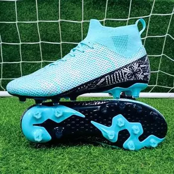 Football shoes men s foreign trade spot broken nails student youth grass AG long nails competition training shoes 32