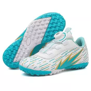 Football shoes new youth broken nails TF game training shoes breathable non-slip student campus sports shoes 32