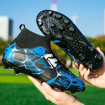 Football shoes spring and autumn new long nails short nails low top sports shoes youth student game training shoes 35