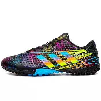 Football shoes tf broken nails artificial turf AG nails leather feet boys and girls teenagers students competition training shoes 35