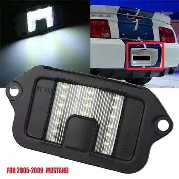 For 2005-09 Ford Mustang 18 SMD White LED Rear License Plate Light #4R3Z13550AA