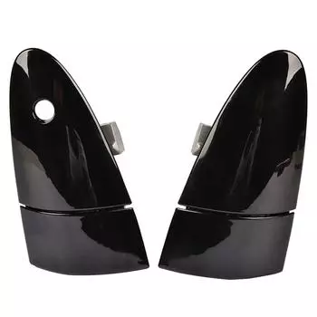 For 2011-2015 Honda CRZ CR-Z ZF1 ZF2 New Pair Black Door Outer Handle Right+Left