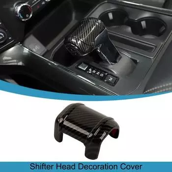 For 2021-2023 Ford F150 F-150 ABS Carbon Fiber Style Gear Shift Knob Cover Trim