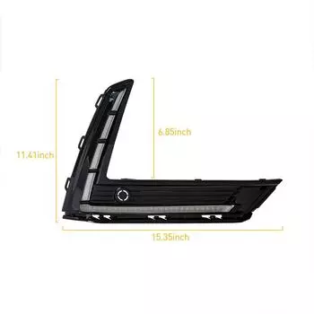 For 2023-2025 Honda CR-V LED DRL Fog Light Kit w/ Turn Signal Daytime Lamp 2pcs