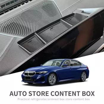 for BMW 3 Series 2025 2025 Dashboard Storage Tray Center Console Hidden Box Behind Screen Car Accessories Organizer