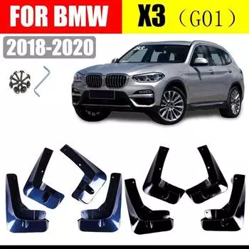 Для BMW X3 G01 Брызговики Передние и задние брызговики Автомобильные крылья Автомобильные аксессуары Автостайлинг 2018- X3 G01Black plastic