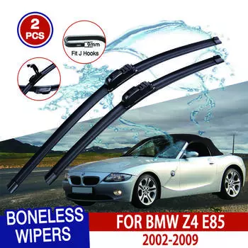 For BMW Z4 E85 2002-2009 Car Windshield Wiper U-type Soft Rubber Frameless Bracketless Car Wipers 21 +20