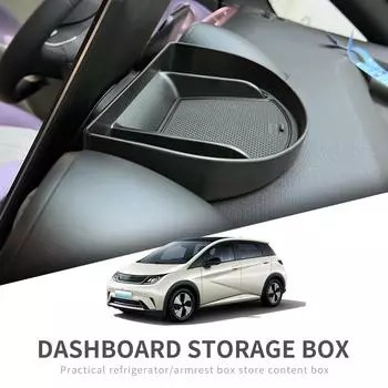 for BYD Dolphin Dashboard Storage Box Center Console Hidden Tray Behind Screen Interior Accessories