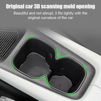 Для BYD Seagull автомобильный держатель для стакана воды мусорный ящик для хранения аксессуары для интерьера автомобильный держатель для напитков фиксированная подкладка для ящика противоскользящая V9U1 чёрный