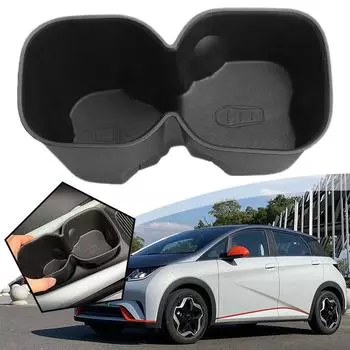 For BYD Seagull Car Water Cup Holder Storage Box Anti-slip Interior Accessories Fixed Box Pad Beverage Holder Garbage Auto V3Z0