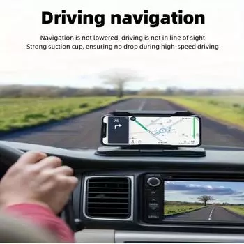 For Car Tablet Navigation Bracket Dashboard Horizontal Vertical Screen Universal Fixed Base Support Clip for Mobile Phones