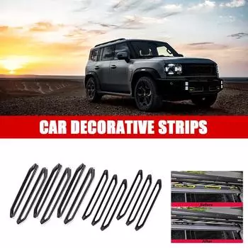 For Chery Jetour T2 Luggage Rack Patch Car Accessories Car Stickers Decorating Decal Strips Automobiles Parts матовый черный