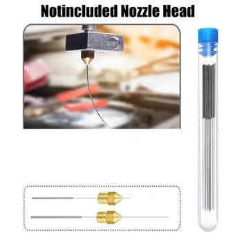 For Cleaning Filament Nozzle Cleaning Tool Parts Replacement 10Pieces