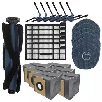 For Eufy X10 Pro Omni Robot Vacuum Replacement Parts Roller Brush Side Brush Filter Element Mop Dust Bag CHINA