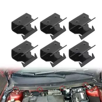 For Ford Focus MK2 Car Metal Clamps Cowl Scuttle Panel Clips 1329640 6Pcs/set