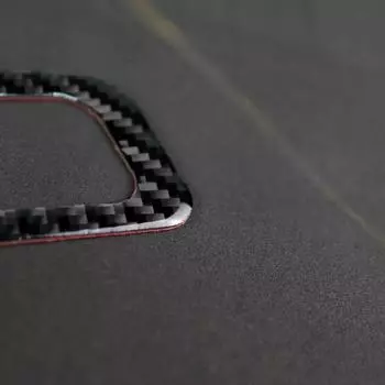 for Ford Mustang 15-17 Carbon Fiber Car Door Air AC Outlet Vent Molding Cover Trim Sticker Car Styling Auto Accessories Decals for Mustang (15-17 чёрный