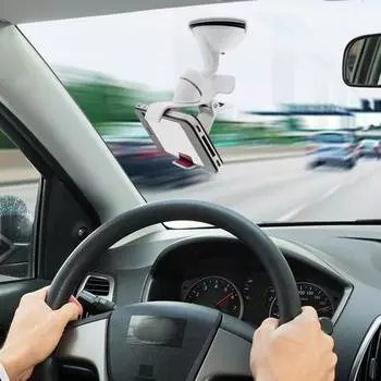 For General Phone Clip For Car Windshield Auto Suction Cup Phone Holder Car Dashboard Phone Mount 360 Degree Rotation GPS Holder United States