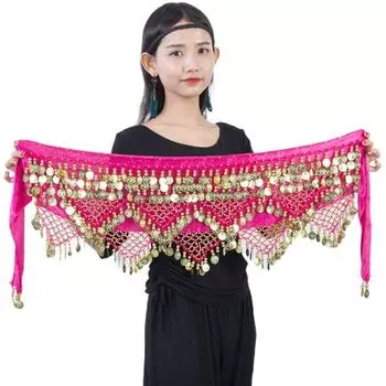 For Girl Indian Dance Belly Dance Accessories Chain Sequins Belly Dance Belt Belly Dance Costumes королевский синий