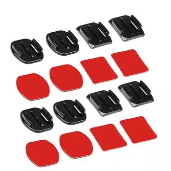 For Gopro Accessories Flat Curved Mount Set Sticker for Gopro 11 10 9 8 7 6 5 Insta360 X3 DJI Osmo 3 4 Action Camera Universal