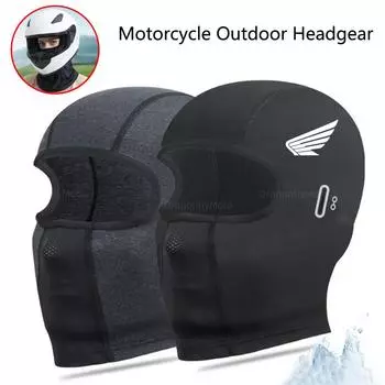 For Honda CBR 125R 954 600 F4i 650F 650R 1100XX 1000F CBR 600RR 1000RR Moto Thermal Winter Balaclava Cycling Full Face Mask Warm серый