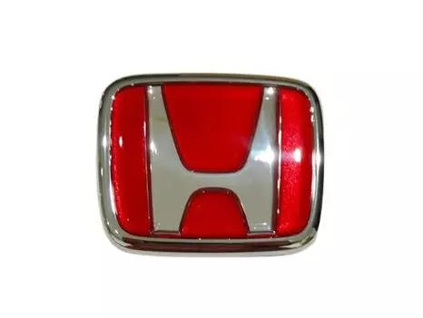 For Honda EK9 Civic Type R W69mm x H57mm Red Emblem H Emblem H Mark CIVIC Approx. TYPE-R красный