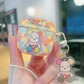 for Huawei FreeArc Earphone Case New Arrival Freeclip Earphone Case Freebuds Pro4 Wireless Bluetooth 6i Earphone Case Huawei FreeArc Earphone Case Huawei FreeArc [Flower Beary Bear] Send Pendant