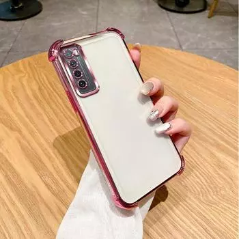 For Huawei nova 7 Case Huawei nova 7 5G Cover JEF-NX9 Phone Case Soft Bumper Shockproof Protect Cover Clear electroplate For Huawei nova 7