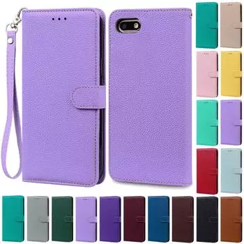 For Huawei Y5 Lite Case 2018 For Huawei Y5 Prime 2018 Wallet Leather Flip Case For Huawei Y 5 Y5 2018 Cover Coque Fundas Shell Y5 Lite 2018 темно-синий