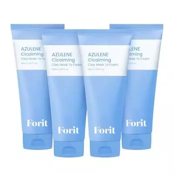 For It Azulene Cicamming Clay Mask to Foam 150ml, 4 pieces, 1 piece