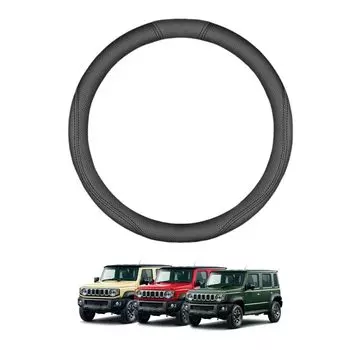 For Jimnino Mad JC74 5 Door Luxury Steering Wheel Cover Cowhide Suede Material Punching Type D