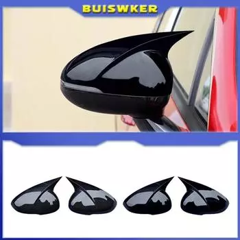 For Kia Optima K5 2020-2025 Car Sticker Rearview Side Mirror Cover Wing Cap Exterior Door Rear View Case Trim Carbon Fiber Look