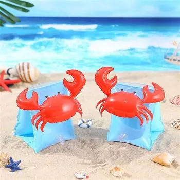 for Kids Dinosaur Inflatable Pool Float Swimming Arm Ring Swimming Armbands Inflatable Circle Float Crab