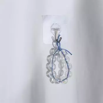 For Kitchen Bathroom Transparent Seamless Adhesive Hooks Wall Hooks Sucker Hanging Hook 5pcs