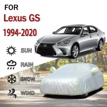 For Lexus GS 1994-2020 Outdoor Protection Full 190T Car Covers Snow Cover Sunshade Dustproof Cover Car Exterior Accessories 5.3x2.0x1.5M серый