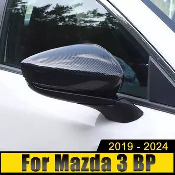 For Mazda 3 BP Axela 2024 2020 2019 2024 2024 2024 ABS Car Rearview Mirrors Cover Decorative ABS Exterior Modification Products серебряный