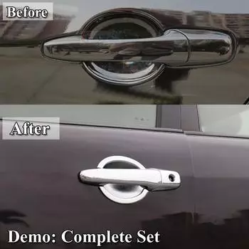 For Mazda 6 Mazda6 Atenza 1st Gen 2002-2008 ABS Chrome Door Handle Cover & Door Bowl Cover Car Styling Decorate 2005 2006 2007