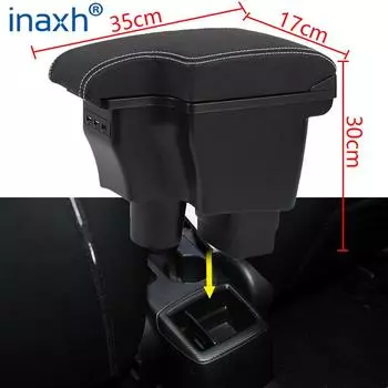 For Mazda CX-3 Armrest box Retrofit For Mazda 2 skyactiv version cx3 CX-3 Car Armrest Storage box car accessories Charging USB