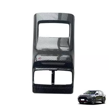 For MG HS 2018-2024 2024 2024 ABS Carbon Fiber Rear Air Condition Outlet Vent Cover Trim Sticker Car Accessories