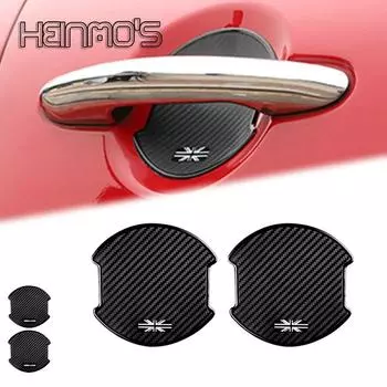 Для Mini Cooper S F54 F55 F56 F57 F60 R55 R56 R57 R53 автомобильные аксессуары защитная пленка на запястье двери внешняя ручка наклейка 2Pcs Gray