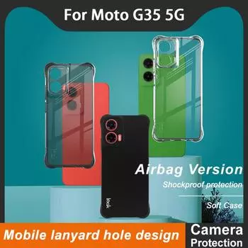For Moto G35 5G Phone Case IMAK Shock-resistant Soft Case Moto G35 5G чёрный