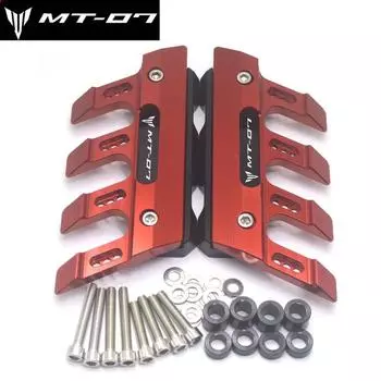 For MT07 FJ07 FZ07 MT-07 Универсальный мотоциклетный брызговик, боковая защита, крепление амортизатора, крышка переднего крыла, слайдер против падения чёрный