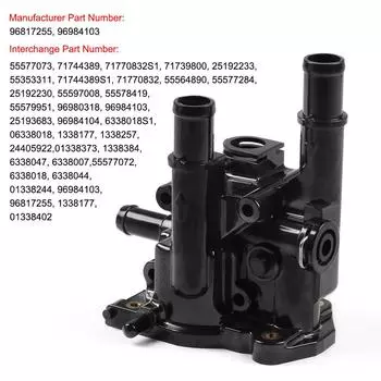 For Opel Astra H Zafira B Vectra C Signum Insignia 1338177 Thermostat Housing