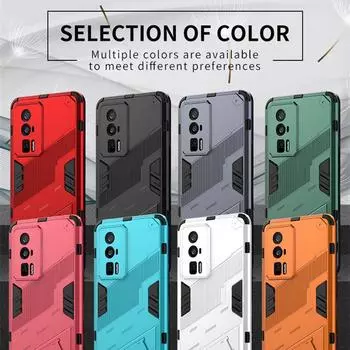 Для POCO F5 Pro Чехол POCO F5 Pro 5G Чехол 6,67 дюйма Панк броня Ударопрочный Жесткий Резиновый Кронштейн Бампер Для Xiaomi POCO F5 Pro For POCO F5 Pro
