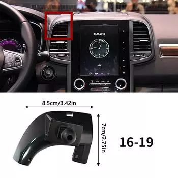For Qm5 Qm6 Mk1 Mk2 2009-2020 Kadjar 2015-2019 Phone Holder Stand Accessories Bracket Mount Fasteners 7*8.5cm