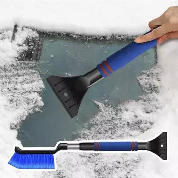 For Refer To Description Snow Shovel For Car High Strength Anti-Cracking Snow Shovels Ergonomic Handle Long-Lasting Snow Brush CHINA