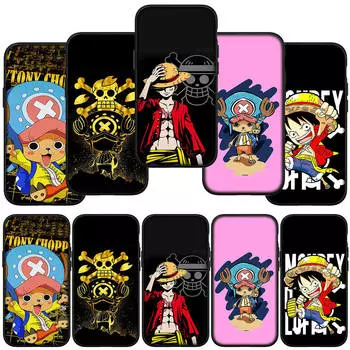 for Samsung Galaxy S24 S23 iPhone 15 14 Xiaomi Redmi Note 13 12 11 8 Plus 10 9 Pro Max X XR Phone Case One Piece Luffy Tony Tony Chopper OPPO Huawei