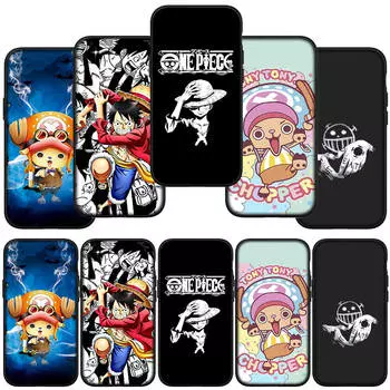 for Samsung Galaxy S24 S23 iPhone 15 14 Xiaomi Redmi Note 13 12 11 8 Plus 10 9 Pro Max X XR Phone Case Lovely One Piece Luffy Tony Chopper OPPO Huawei