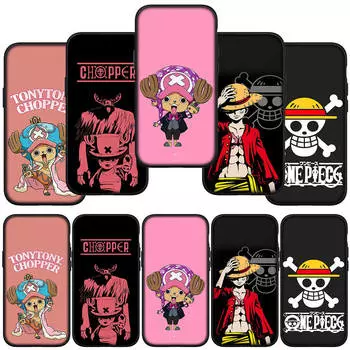 for Samsung Galaxy S24 S23 iPhone 15 14 Xiaomi Redmi Note 13 12 11 8 Plus 10 9 Pro Max X XR Phone Case Anime One Piece Luffy Tony Chopper OPPO Huawei