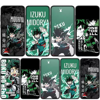 for Samsung Galaxy S24 S23 iPhone 15 14 Xiaomi Redmi Note 13 12 11 8 Plus 10 9 Pro Max X XR Phone Case Midoriya Izuku My Hero Academia OPPO A15 Huawei