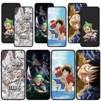 for Samsung Galaxy S24 S23 iPhone 15 14 Xiaomi Redmi Note 13 12 11 Pro Max X 8 9 10 XR OPPO A15 Huawei Phone Case Roronoa Luffy Zoro One Piece Cover